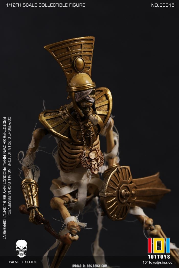 Pocket Elf Series - Skeleton Medieval Knight / Egyptian Mummy / Skeleton Horse 1/12