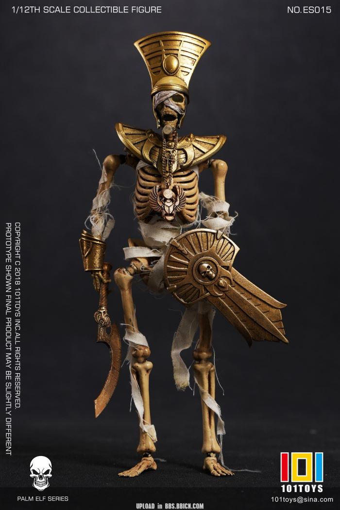 Pocket Elf Series - Skeleton Medieval Knight / Egyptian Mummy / Skeleton Horse 1/12