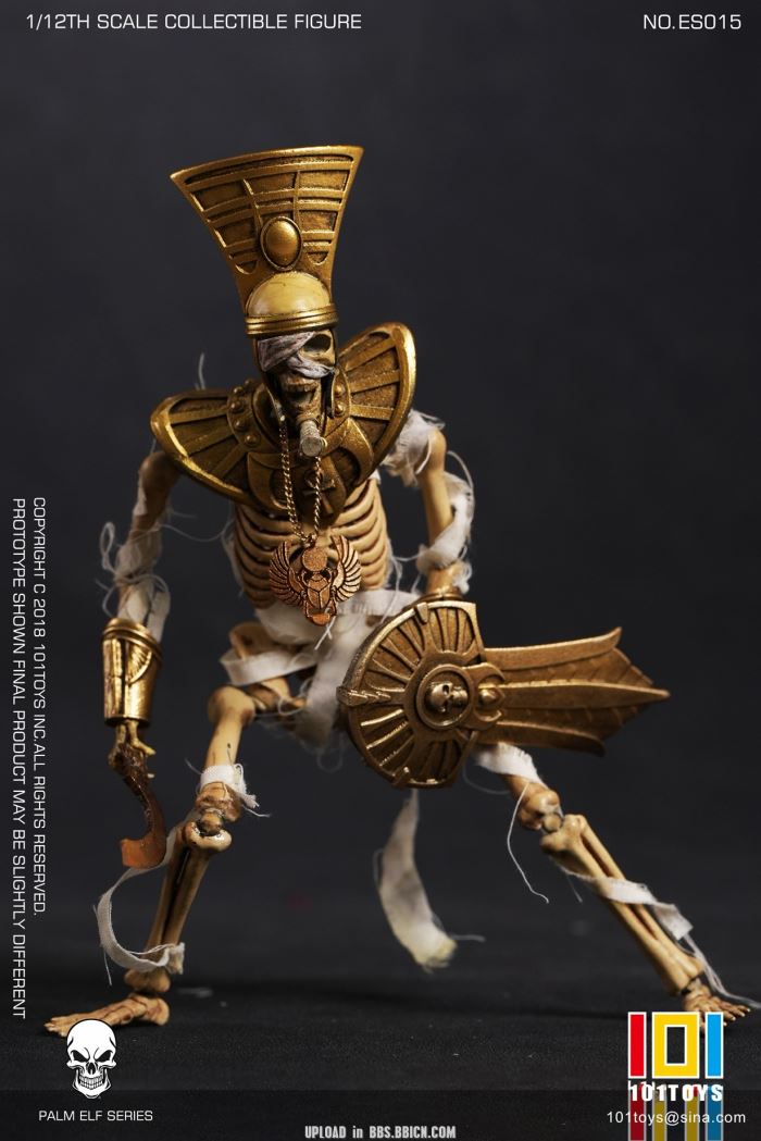 Pocket Elf Series - Skeleton Medieval Knight / Egyptian Mummy / Skeleton Horse 1/12