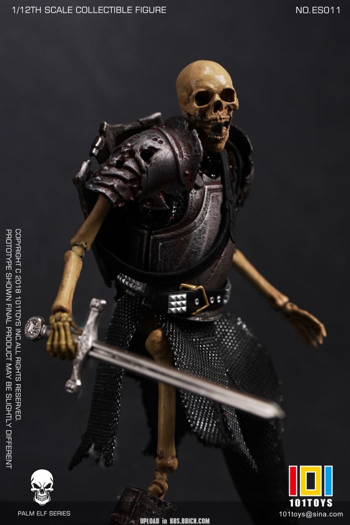 Pocket Elf Series - Skeleton Medieval Knight / Egyptian Mummy / Skeleton Horse 1/12