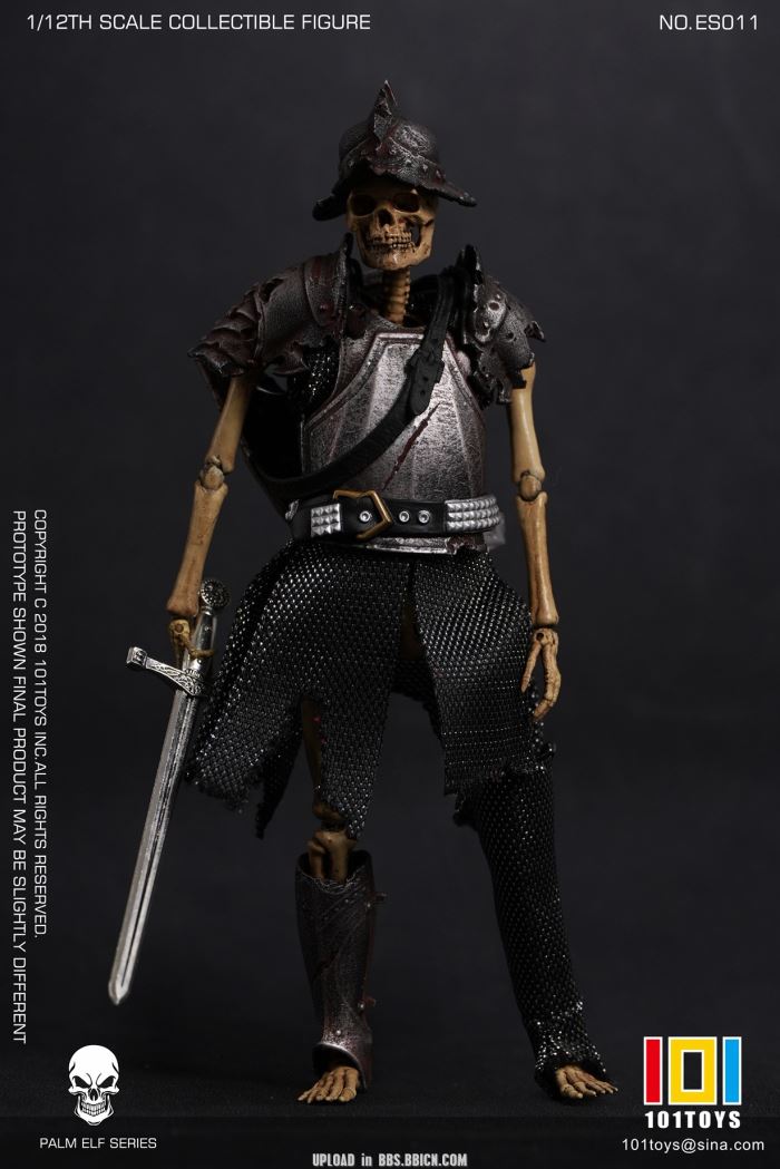 Pocket Elf Series - Skeleton Medieval Knight / Egyptian Mummy / Skeleton Horse 1/12