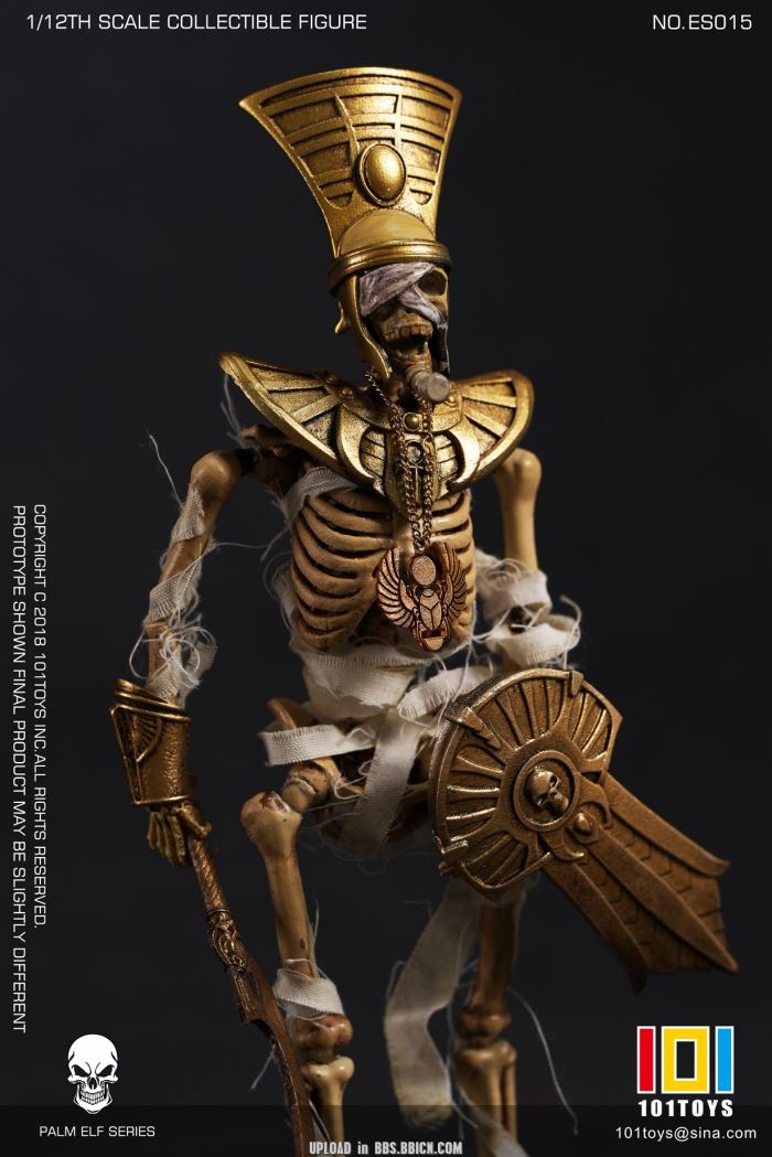 Pocket Elf Series - Skeleton Medieval Knight / Egyptian Mummy / Skeleton Horse 1/12
