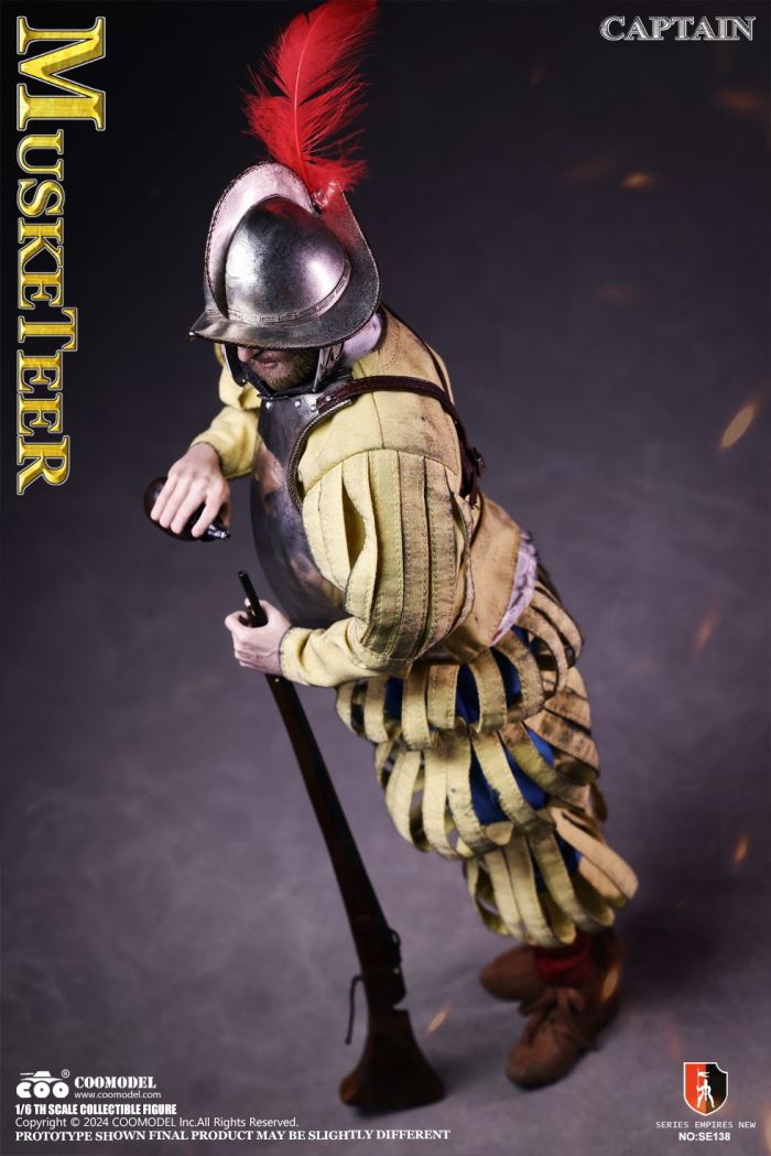 Empire Series - SPANISH CONQUISTADOR MUSKETEER SERGEANT (NICKEL SILVER EDITION) 1/6