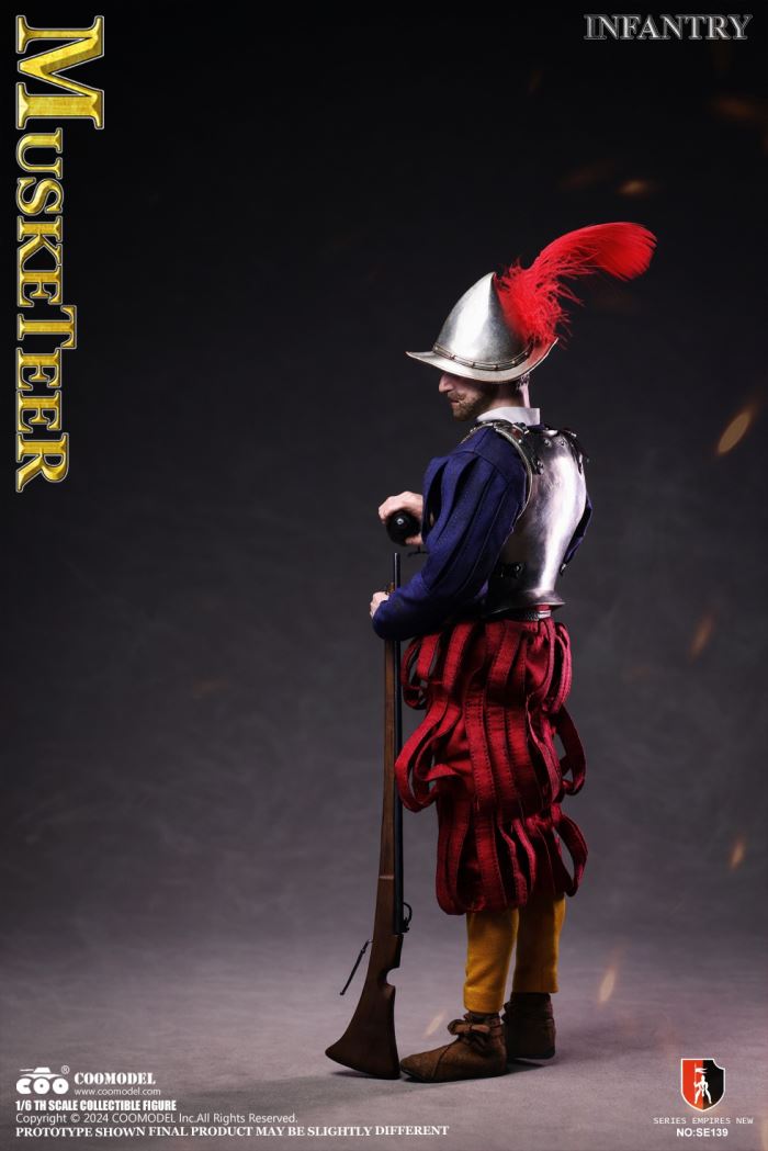 SERIES OF EMPIRES - SPANISH CONQUISTADOR MUSKETEER (NICKEL SILVER EDITION) 1/6