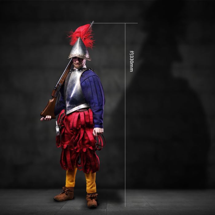 SERIES OF EMPIRES - SPANISH CONQUISTADOR MUSKETEER (NICKEL SILVER EDITION) 1/6