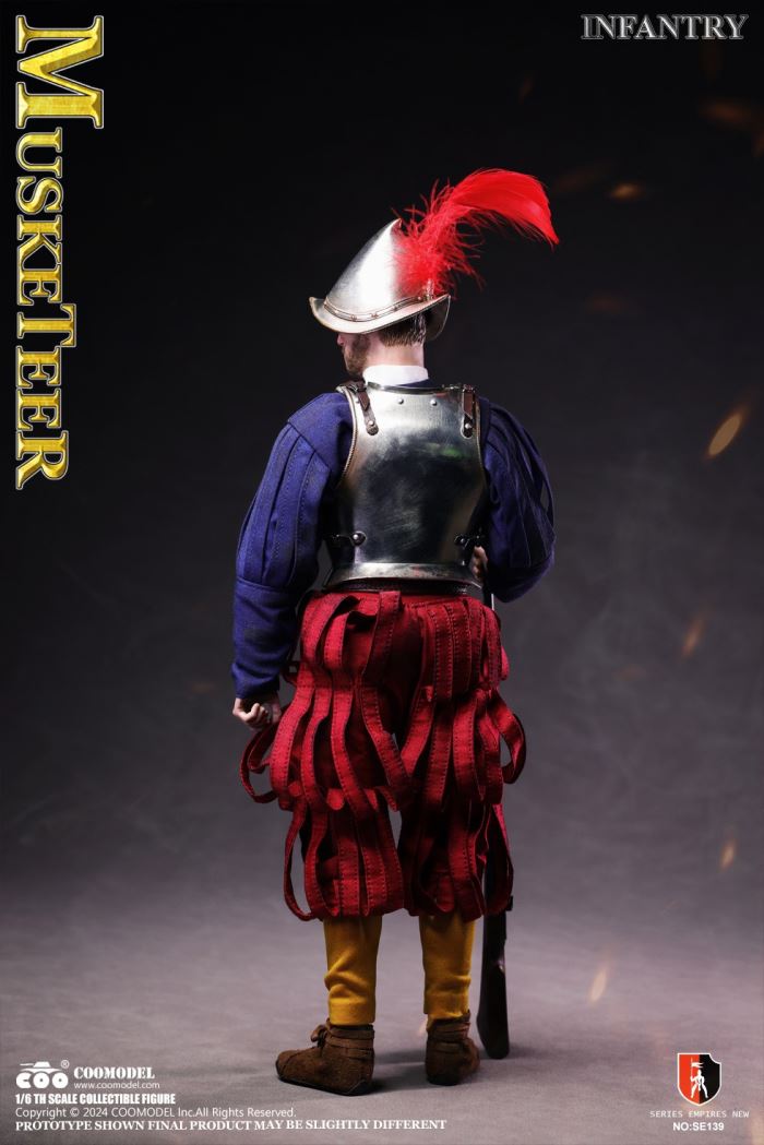 SERIES OF EMPIRES - SPANISH CONQUISTADOR MUSKETEER (NICKEL SILVER EDITION) 1/6