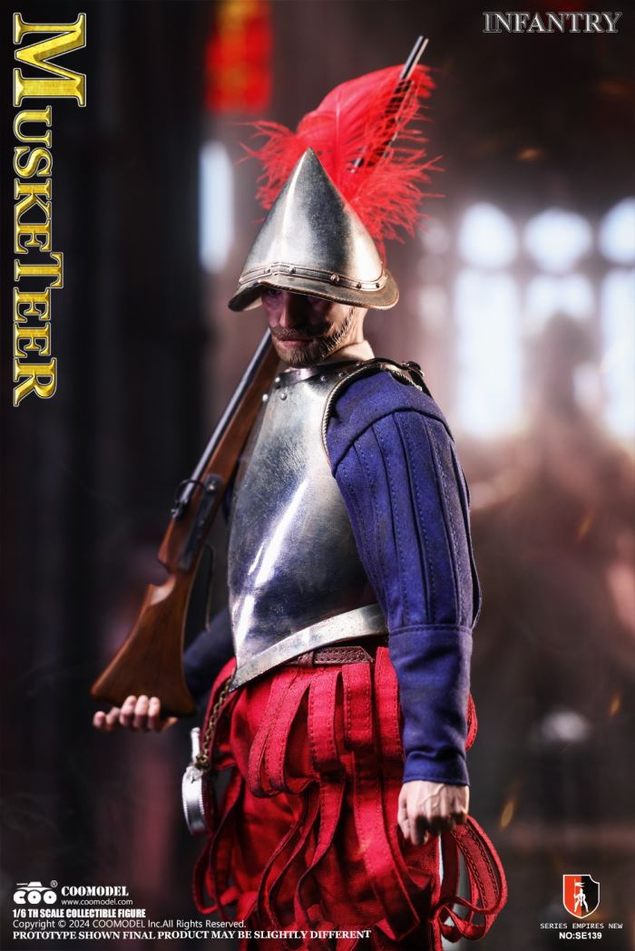 SERIES OF EMPIRES - SPANISH CONQUISTADOR MUSKETEER (NICKEL SILVER EDITION) 1/6