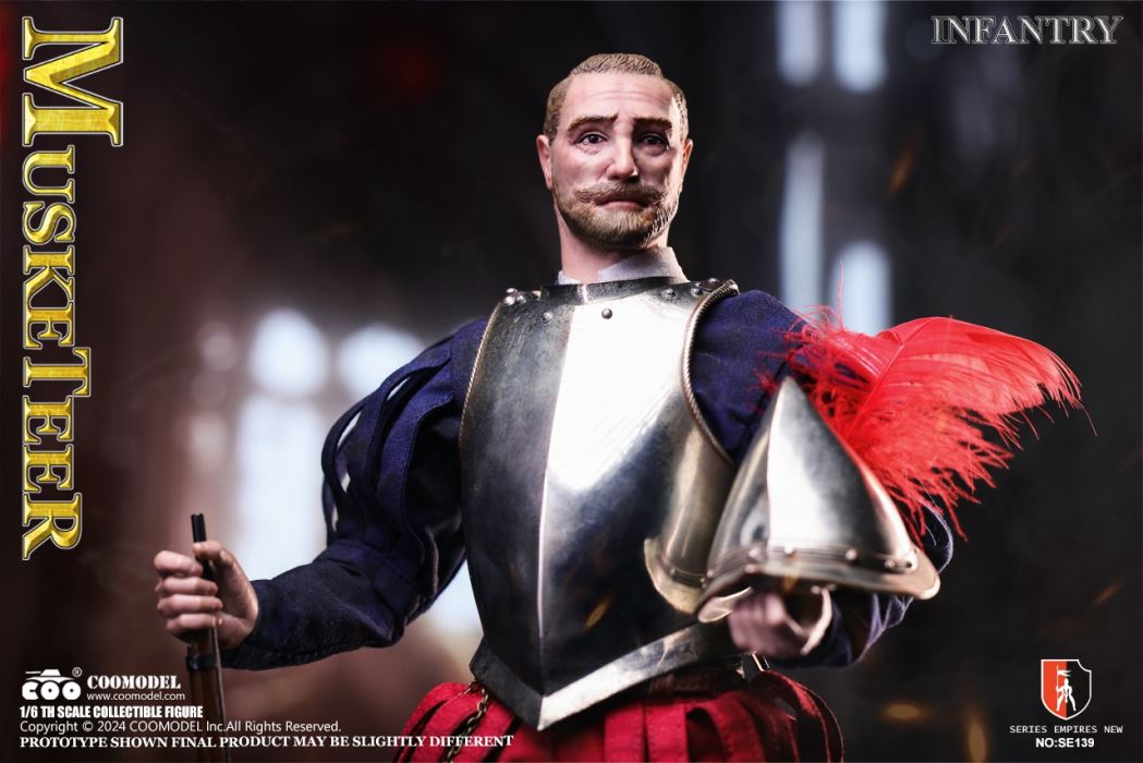 SERIES OF EMPIRES - SPANISH CONQUISTADOR MUSKETEER (NICKEL SILVER EDITION) 1/6