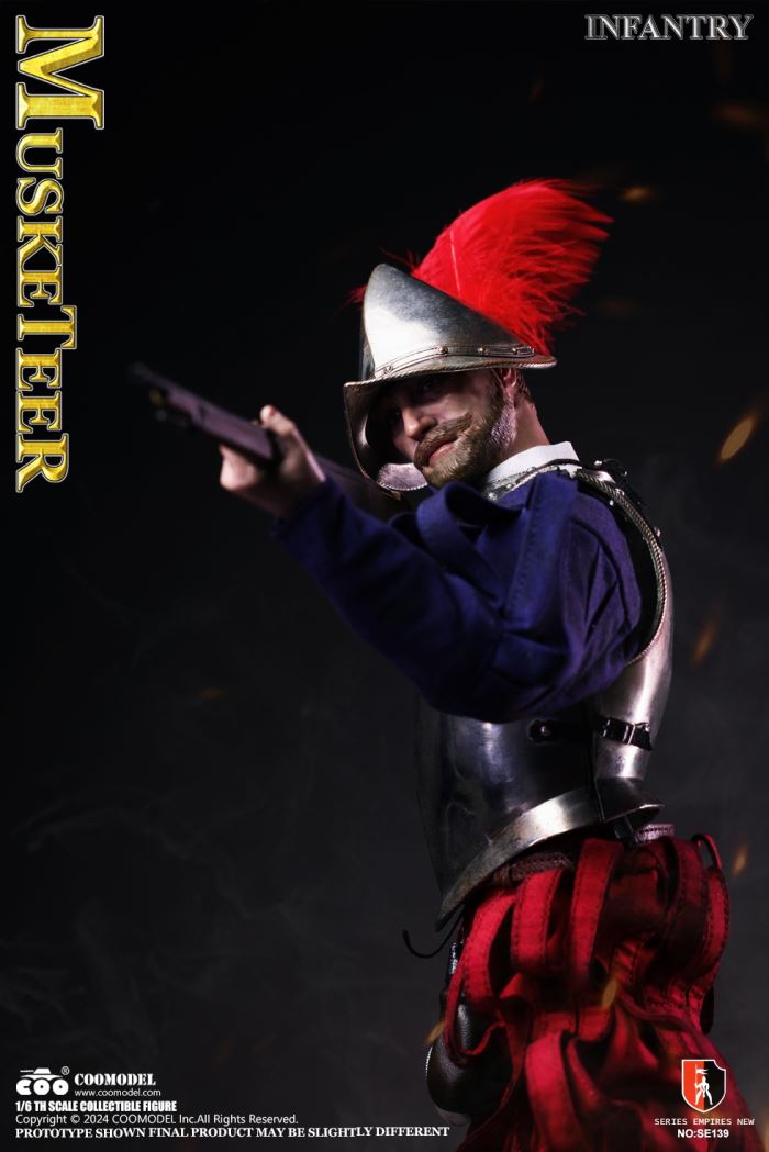 SERIES OF EMPIRES - SPANISH CONQUISTADOR MUSKETEER (NICKEL SILVER EDITION) 1/6