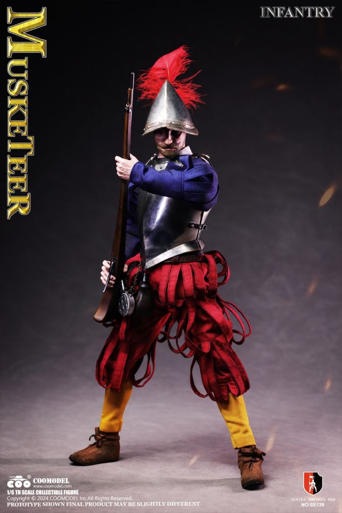 SERIES OF EMPIRES - SPANISH CONQUISTADOR MUSKETEER (NICKEL SILVER EDITION) 1/6