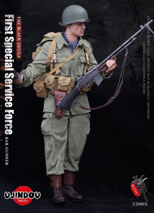World War II US-Canada Joint Special Service Team 1 - Browning Automatic Rifle Shooter
