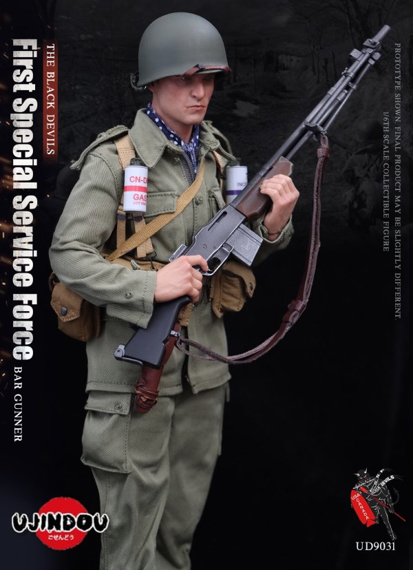 World War II US-Canada Joint Special Service Team 1 - Browning Automatic Rifle Shooter