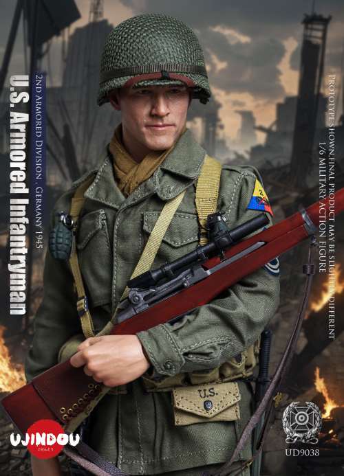 WWII US Armored Infantry 2nd Armored Division - Germany 1945 1/6
