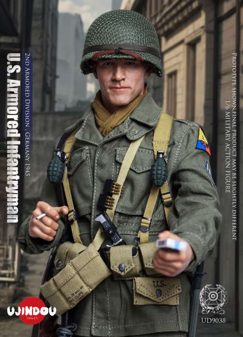 WWII US Armored Infantry 2nd Armored Division - Germany 1945 1/6