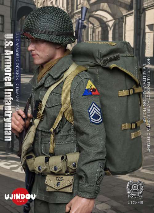 WWII US Armored Infantry 2nd Armored Division - Germany 1945 1/6