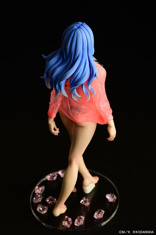 FAIRY TAIL Juvia Lockser Gravure_Style Black Bikini!! Sheer Wet Shirt SP 1/6