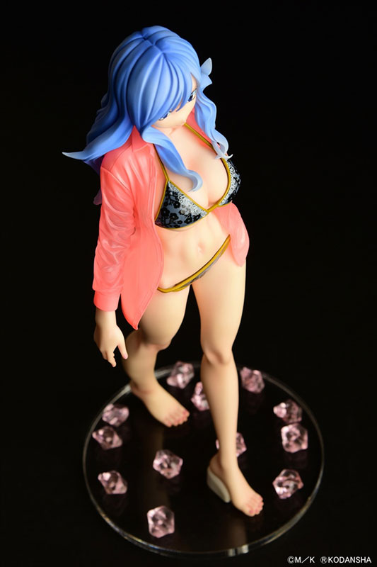 FAIRY TAIL Juvia Lockser Gravure_Style Black Bikini!! Sheer Wet Shirt SP 1/6