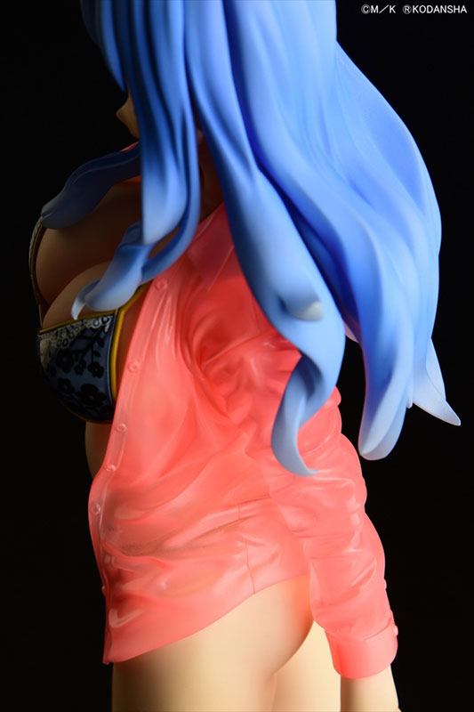 FAIRY TAIL Juvia Lockser Gravure_Style Black Bikini!! Sheer Wet Shirt SP 1/6