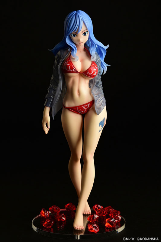 FAIRY TAIL Juvia Lockser Gravure_Style Red Bikini!! Sheer Wet Shirt SP 1/6
