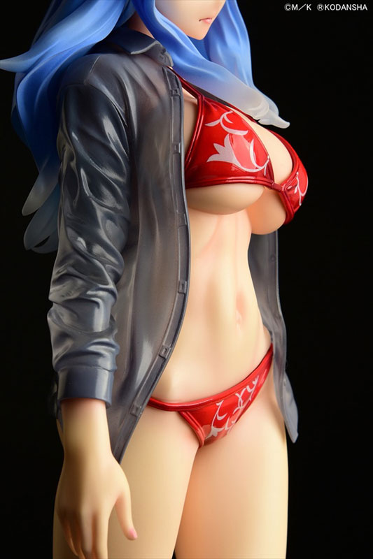FAIRY TAIL Juvia Lockser Gravure_Style Red Bikini!! Sheer Wet Shirt SP 1/6