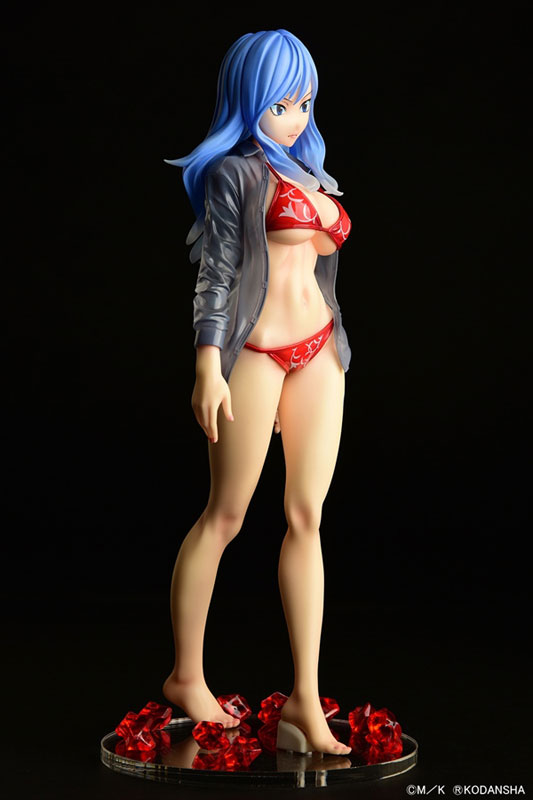 FAIRY TAIL Juvia Lockser Gravure_Style Red Bikini!! Sheer Wet Shirt SP 1/6