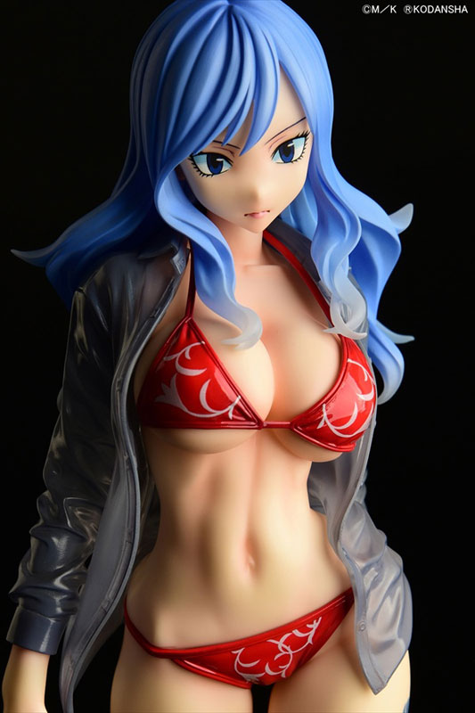 FAIRY TAIL Juvia Lockser Gravure_Style Red Bikini!! Sheer Wet Shirt SP 1/6