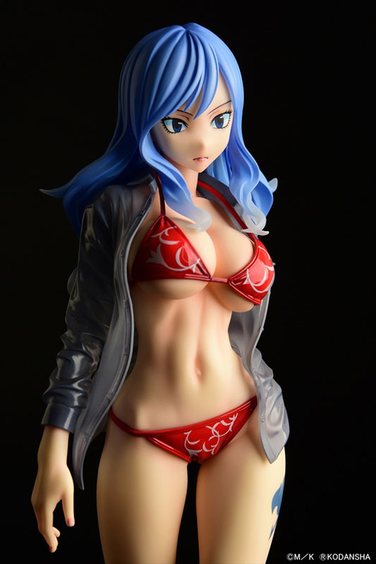FAIRY TAIL Juvia Lockser Gravure_Style Red Bikini!! Sheer Wet Shirt SP 1/6