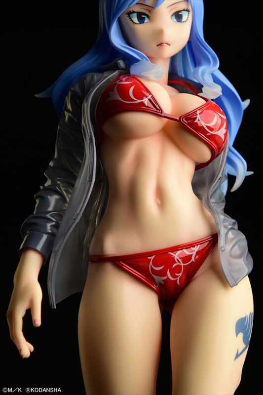 FAIRY TAIL Juvia Lockser Gravure_Style Red Bikini!! Sheer Wet Shirt SP 1/6