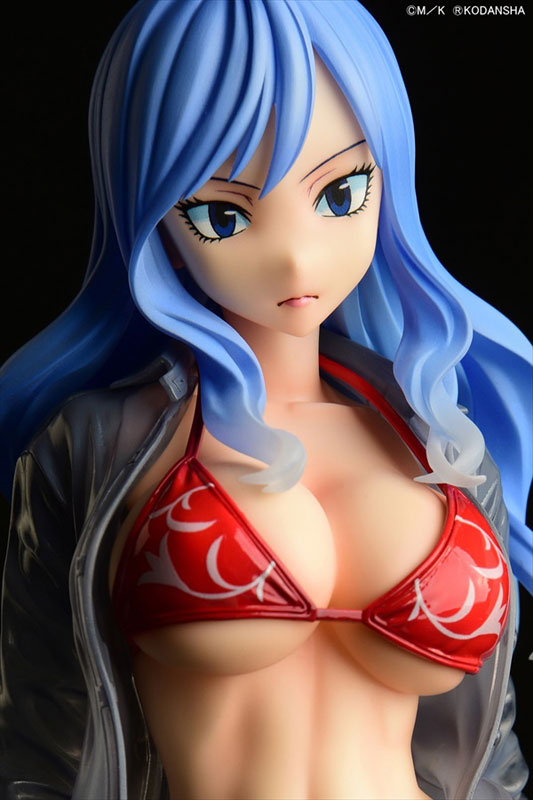 FAIRY TAIL Juvia Lockser Gravure_Style Red Bikini!! Sheer Wet Shirt SP 1/6
