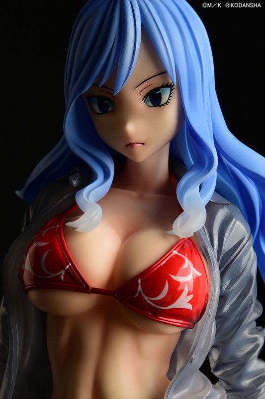 FAIRY TAIL Juvia Lockser Gravure_Style Red Bikini!! Sheer Wet Shirt SP 1/6