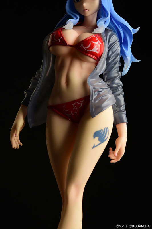 FAIRY TAIL Juvia Lockser Gravure_Style Red Bikini!! Sheer Wet Shirt SP 1/6