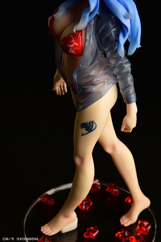 FAIRY TAIL Juvia Lockser Gravure_Style Red Bikini!! Sheer Wet Shirt SP 1/6