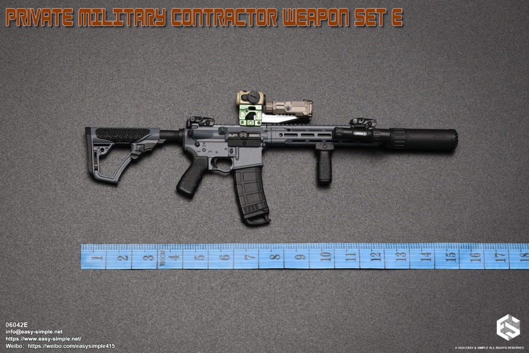 PRIVATE MILITARY CONTRACTOR WEAPON SET E 1/6