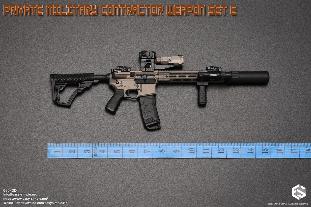 PRIVATE MILITARY CONTRACTOR WEAPON SET E 1/6