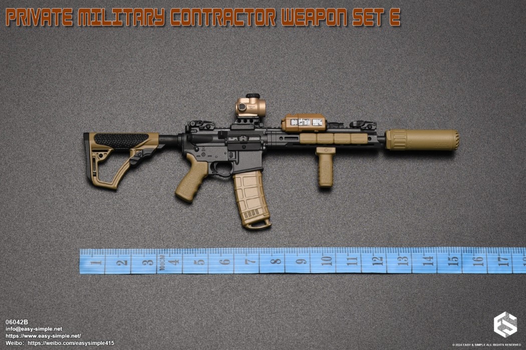 PRIVATE MILITARY CONTRACTOR WEAPON SET E 1/6