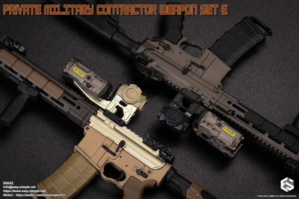 PRIVATE MILITARY CONTRACTOR WEAPON SET E 1/6