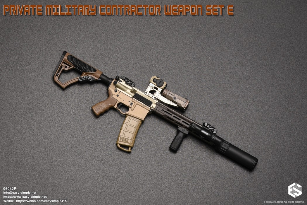 PRIVATE MILITARY CONTRACTOR WEAPON SET E 1/6