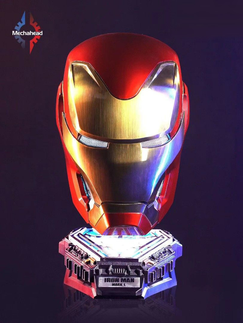 Cartoon Mk50 Wearable 1:1 Iron Man Figures Voice-activated main image 0