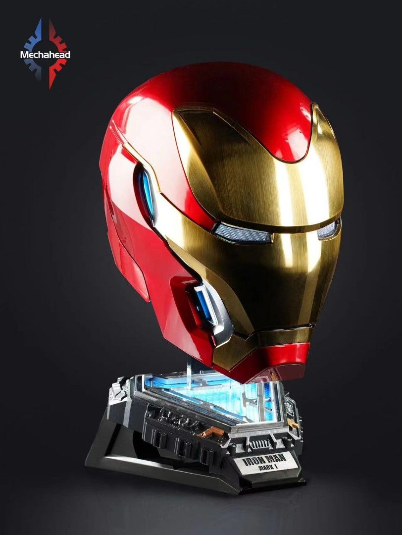 Cartoon Mk50 Wearable 1:1 Iron Man Figures Voice-activated