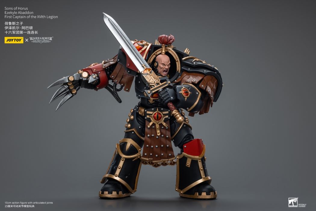 Warmaster Horus XVI Legion Primarch & Ezekiel Abaddon First Company Commander 1/18