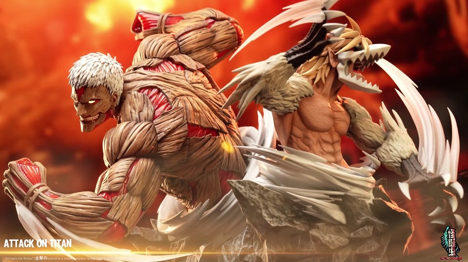 The Armored Titan & Jaw Titan - Attack on Titan
