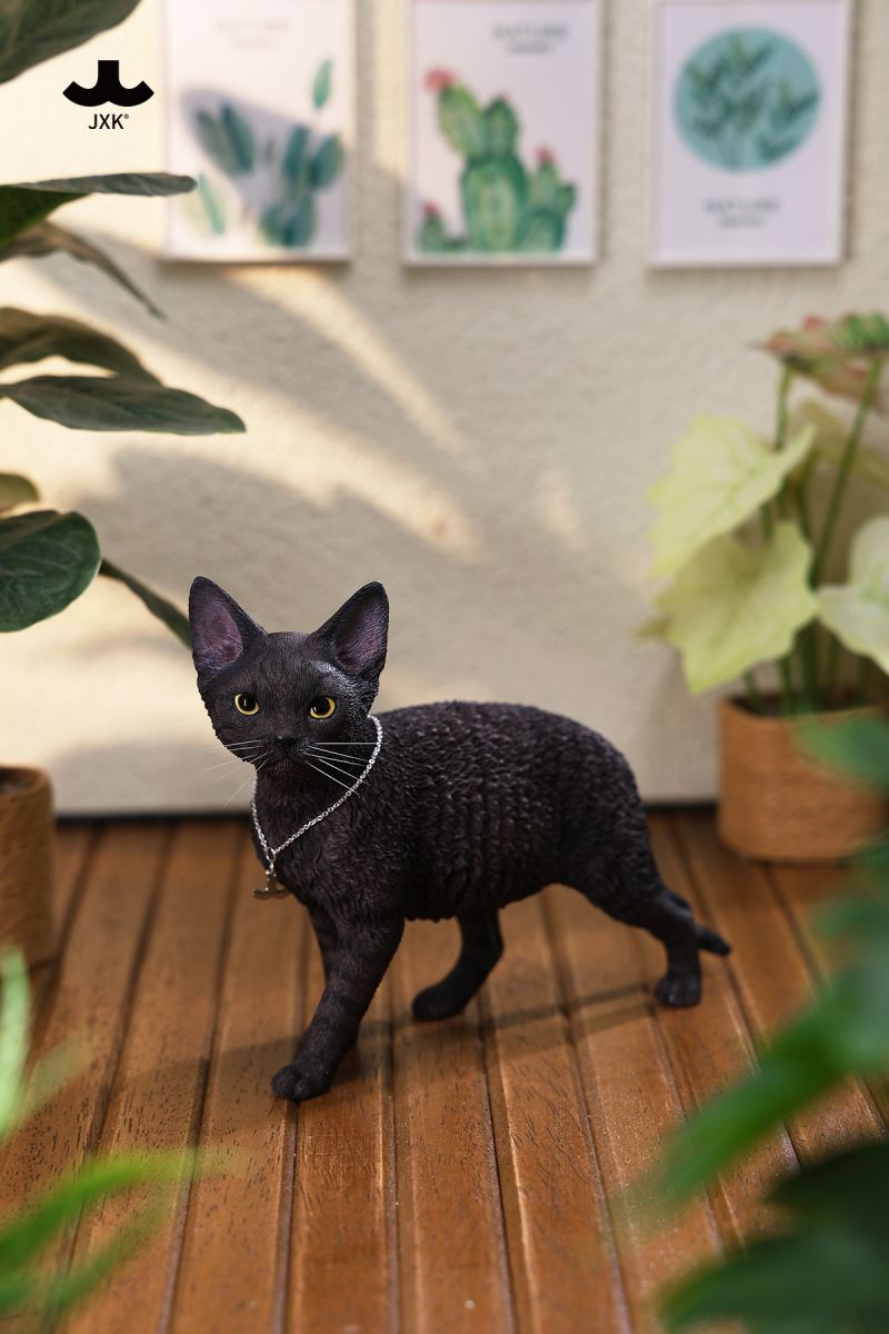 Devon Rex Cat Figurine V3 1/3