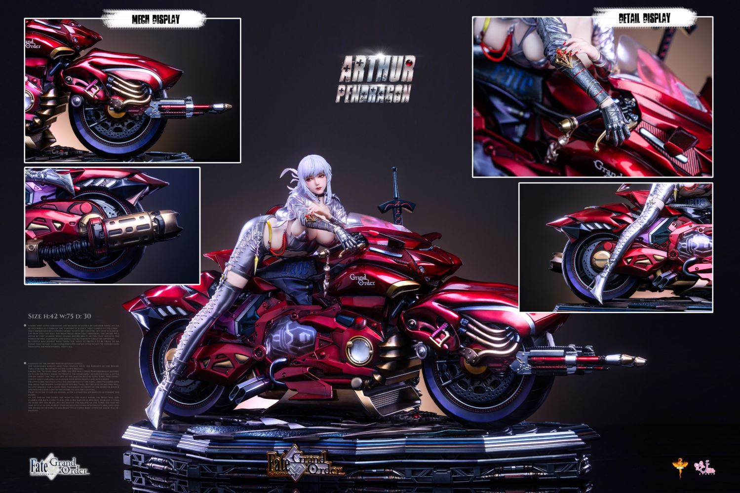 Saber Alter Artria Pendragon Motorcycle [Red Mode] - Fate/Grand Order