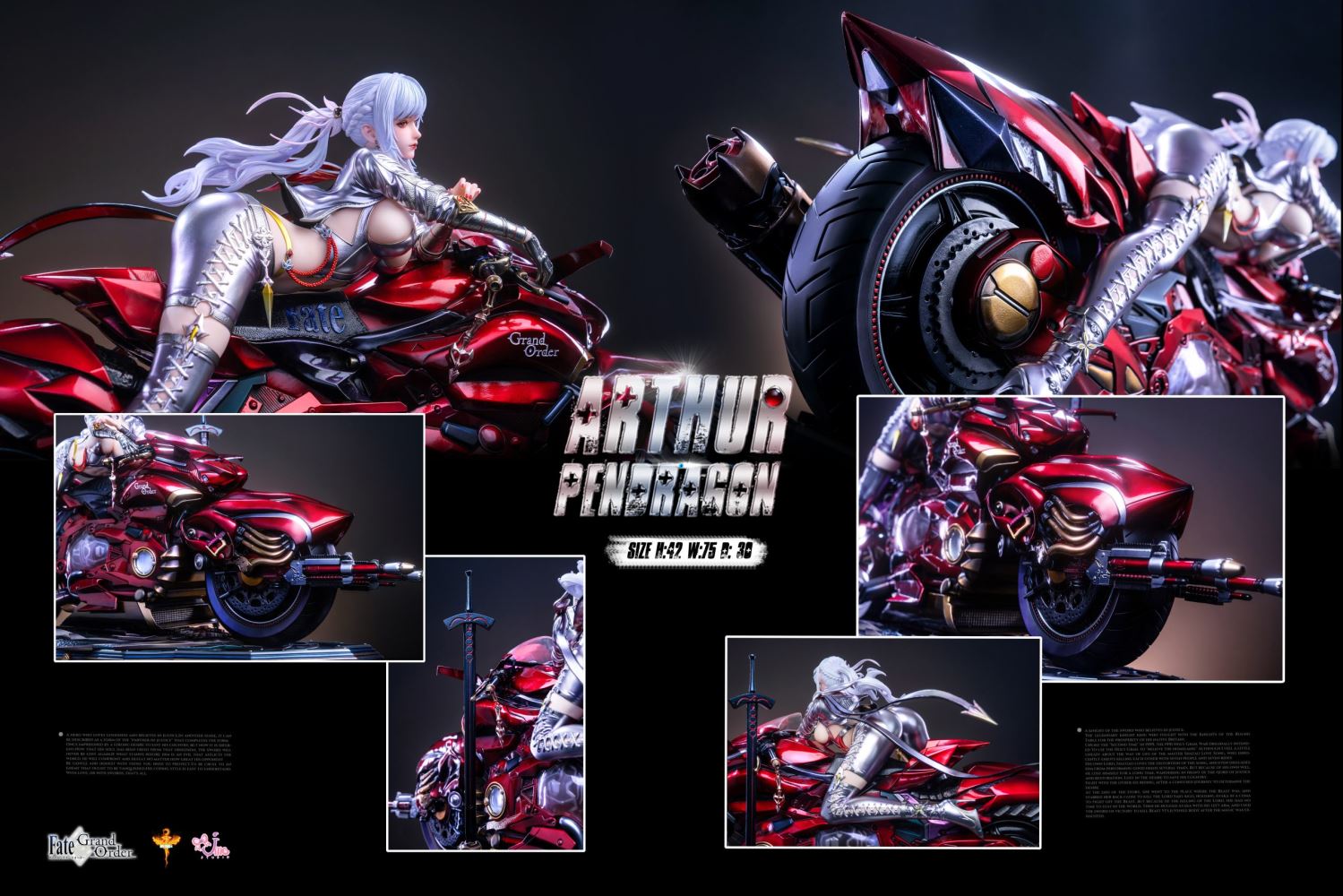 Saber Alter Artria Pendragon Motorcycle [Red Mode] - Fate/Grand Order
