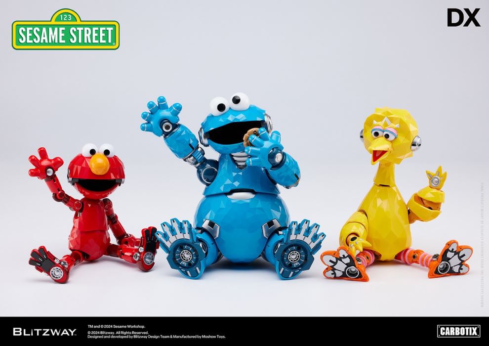 Carbotix Sesame Street Aciton Figure Elmo Big Bird Cookie Monster