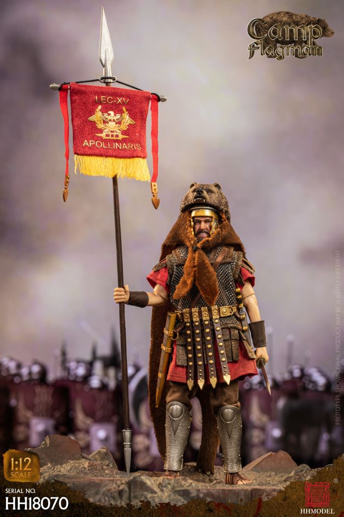 Imperial Legion-Centurion / Roman Camp Flag Bearer / Roman Team Flag Bearer 1/12
