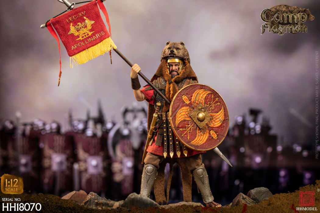 Imperial Legion-Centurion / Roman Camp Flag Bearer / Roman Team Flag Bearer 1/12