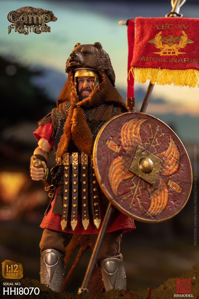 Imperial Legion-Centurion / Roman Camp Flag Bearer / Roman Team Flag Bearer 1/12
