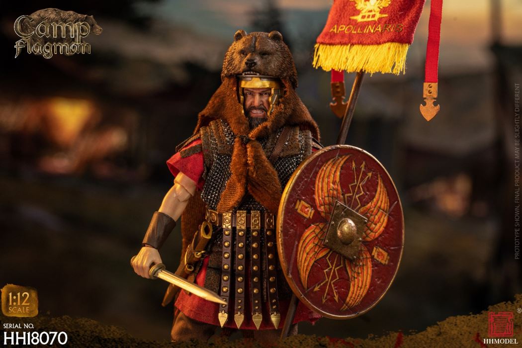 Imperial Legion-Centurion / Roman Camp Flag Bearer / Roman Team Flag Bearer 1/12