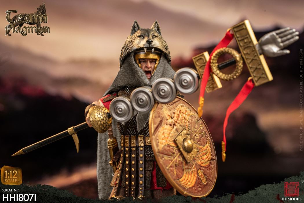 Imperial Legion-Centurion / Roman Camp Flag Bearer / Roman Team Flag Bearer 1/12